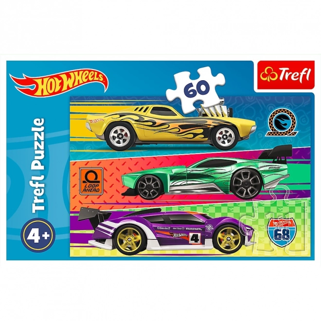 Puzzle 60 dílků Závody Hot Wheels