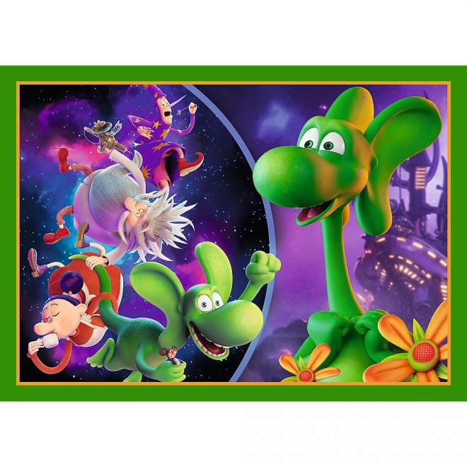 Puzzle 4v1 Svět Draka Diplodoka