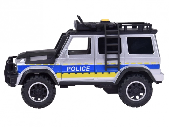 Terénní policejní auto se světly a zvuky