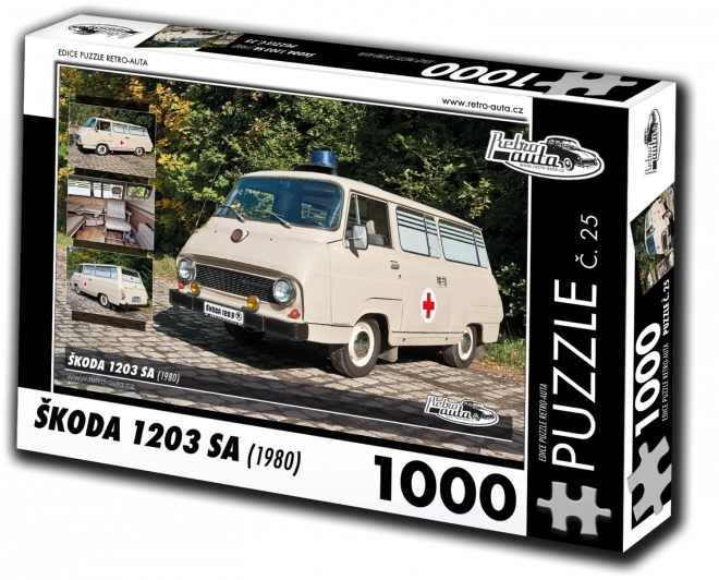Retro puzzle Škoda 1203 SA 1980 1000 dílků