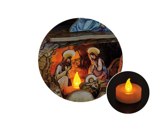 Vysekávaný betlém LUX s postavičkami Josefa Lady