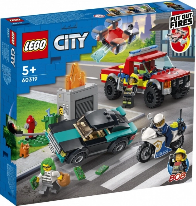 LEGO City 60319 Hasiči a policejní honička