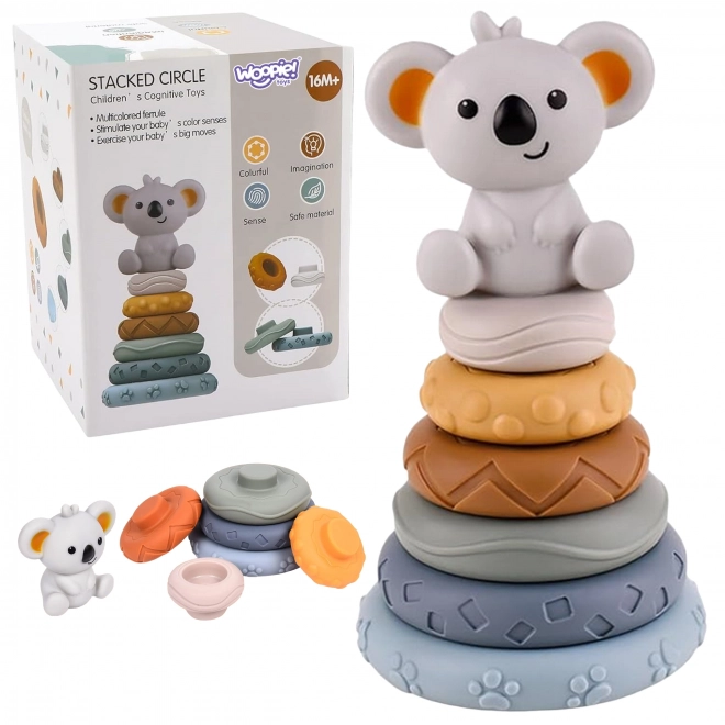 Edukační pyramida Koala 2v1 kousátko
