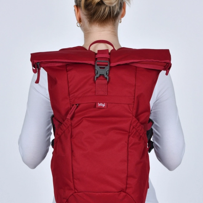Baagl batoh Roll burgundy GRS