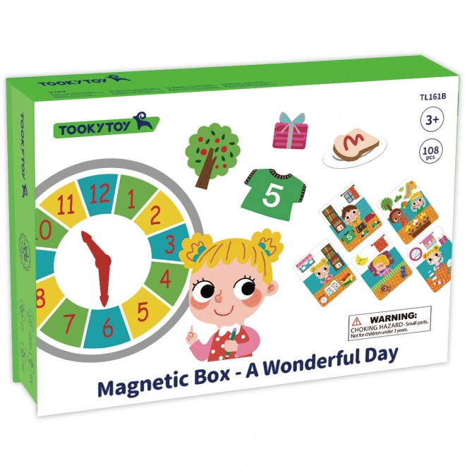 Magnetická dřevěná skládačka Tooky Toy