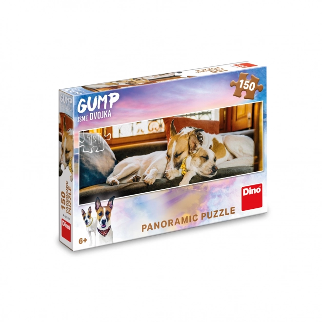 Gump: Jsme dvojka - Na gauči 150 ks panoramatické puzzle