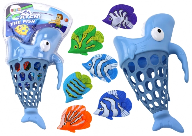 Košík na ryby Shark Fish Handle Blue