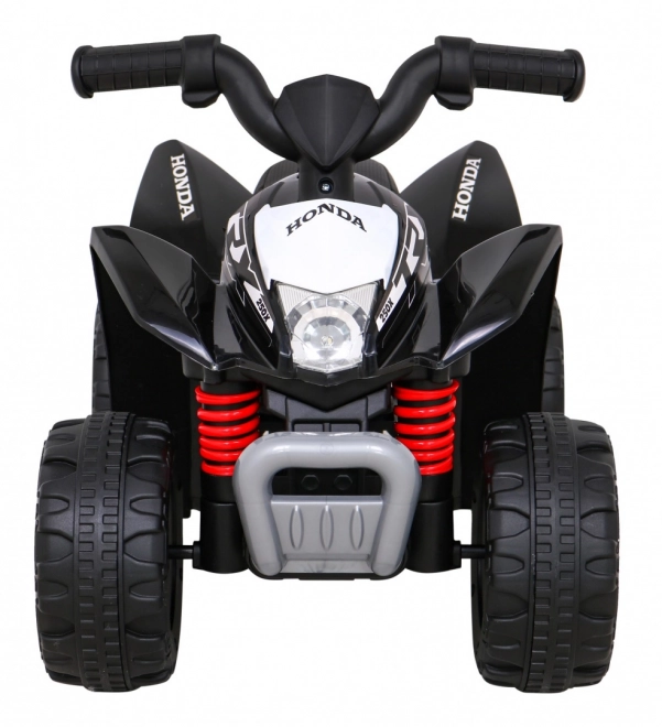 Čtyřkolka Honda 250X TRX s baterií + klakson + LED + eko kůže – Černá