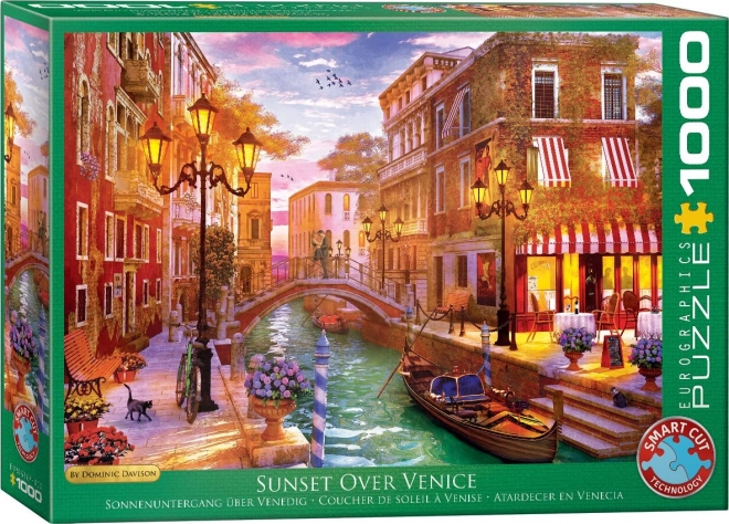 Eurographics puzzle západ slunce nad Benátkami