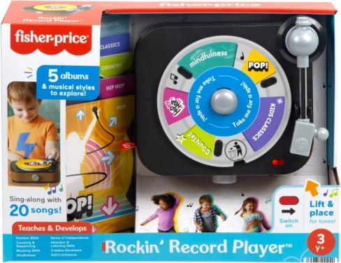 Gramofon pro nejmenší FISHER-PRICE – interaktivní dětské rádio