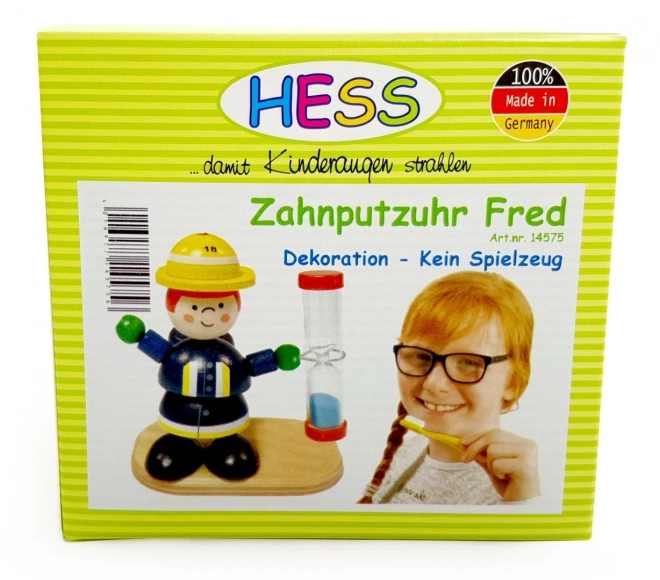 Přesýpací hodiny s figurkou hasiče pro děti