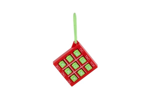 Přívěsek piškvorky plast 5x5cm 4 barvy 48ks v boxu
