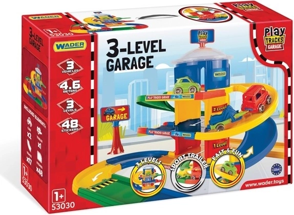 Třípatrová garáž Play Tracks pro děti