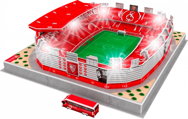 Svítící 3D puzzle stadion Ramón Sánchez-Pizjuán - FC Sevilla
