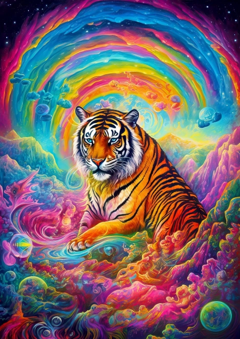 Puzzle Tam, kde vládnou tygři 1000 dílků