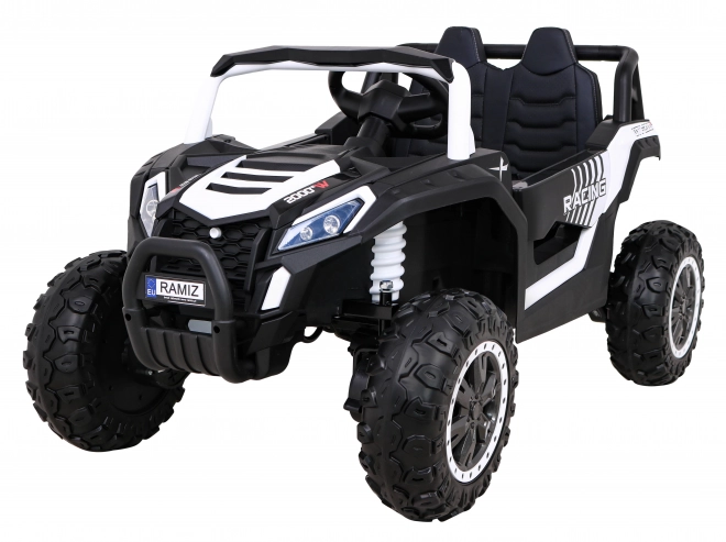 Buggy UTV 2000M mașină de curse cu baterie + sunete MP3 lumini + telecomandă + pornire lentă – Bílé