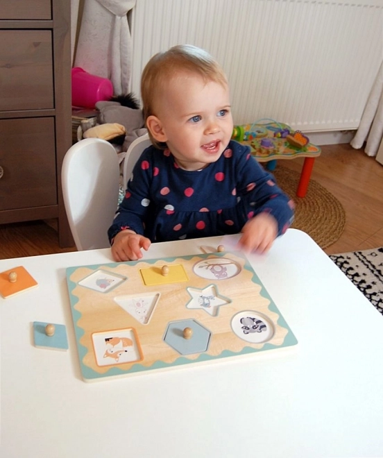 Puzzle s úchyty tvarů