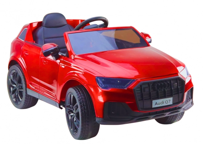 Autíčko na baterie Audi Q7 červené lakované