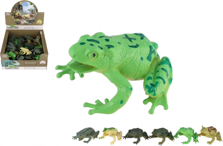 plastová žába 7 × 7 cm, mix druhů – sada do boxu