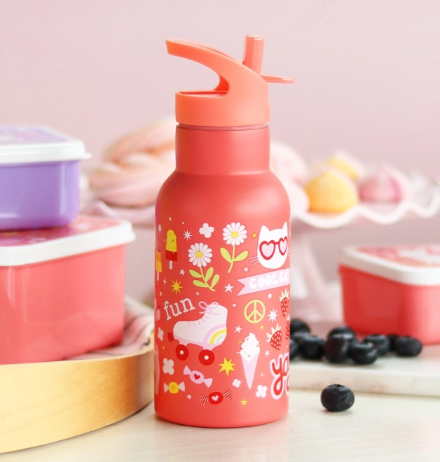 A Little Lovely Company Nerezová lahev na pití 500 ml – Zábava