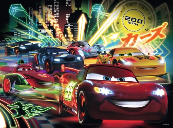 RAVENSBURGER Puzzle Auta: Neonová světla XXL 100 dílků