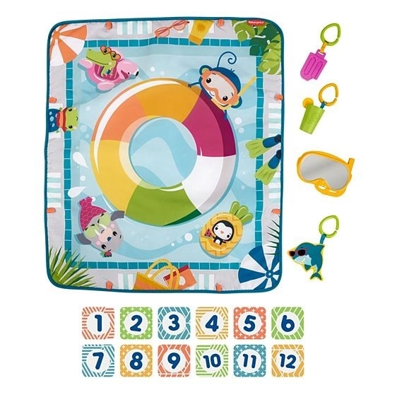 Fisher Price hrací podložka pro miminka s motivem bazénu