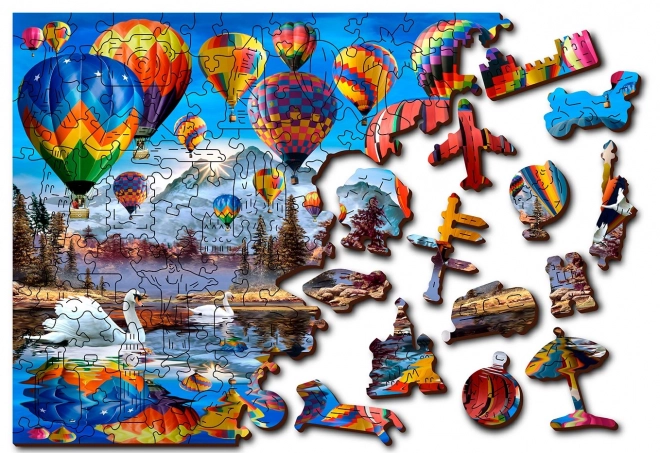 Dřevěné puzzle Klidné cestování