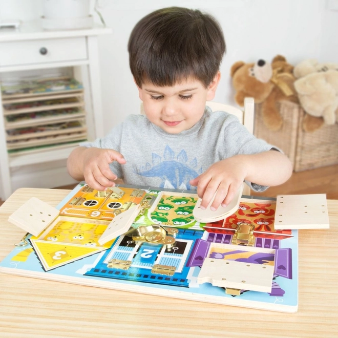 Zámky a bezpečnostní deska Melissa and Doug