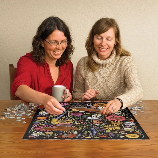 Cobble Hill Puzzle Lisované Květiny: Štěstí 1000 Dílů