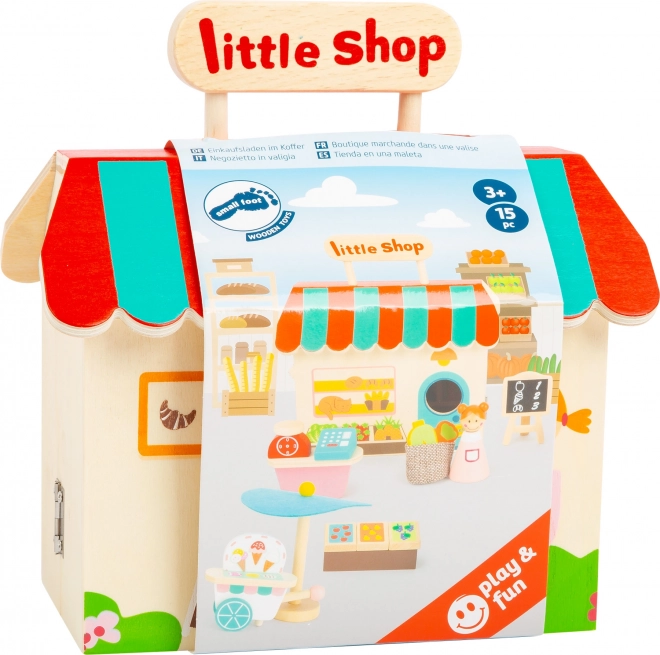 Dřevěný obchůdek v kufříku od Small Foot