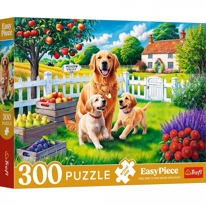 Puzzle - 300 dílků - Pejsci na venkově Trefl