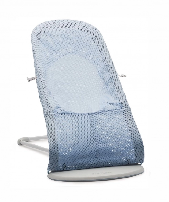 BABYBJORN - Lehátko BALANCE SOFT MESH - šedá/bílá – Modrá/bílá