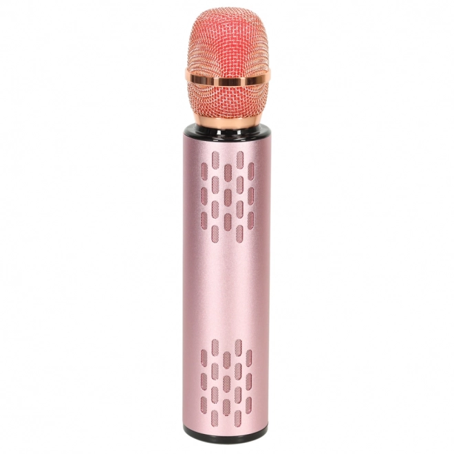 Růžový karaoke mikrofon Bluetooth