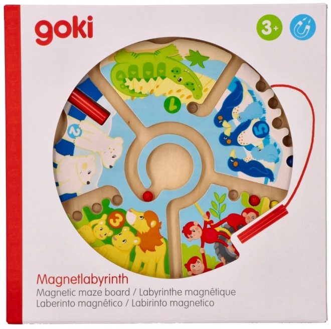 Magnetické bludiště se zvířaty a čísly