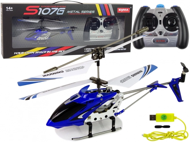 RC helikoptéra SYMA S107G modrá