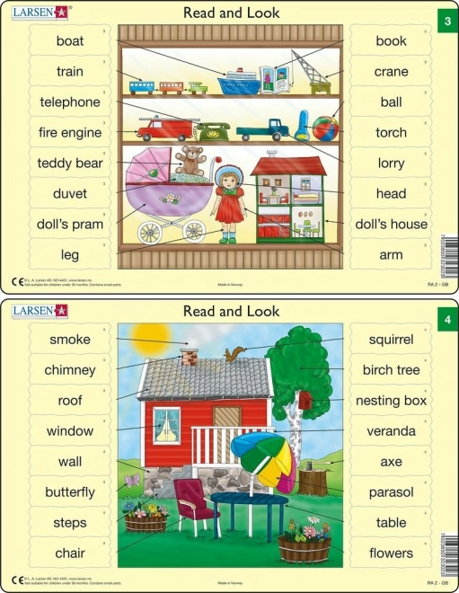 Puzzle Angličtina slovíčka 16 dílků
