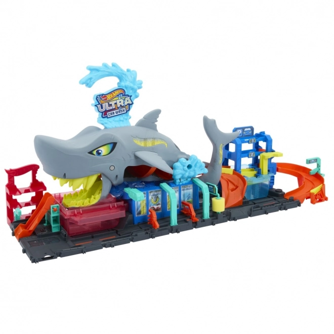 Město Hot Wheels Ultra Myčka Žralok
