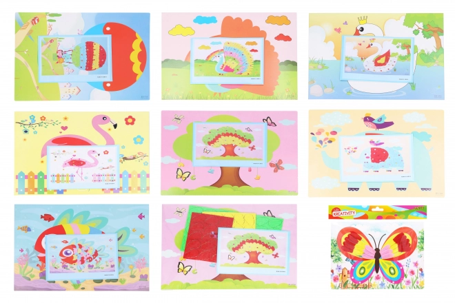 Kreativní set + kamínky 20x26 cm