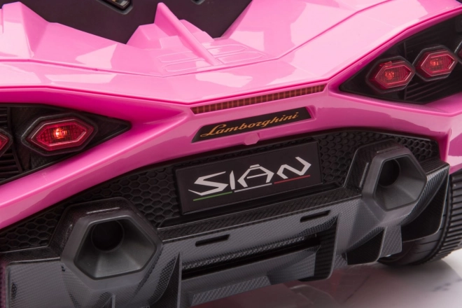 Lamborghini SIAN dětské auto na baterii s ovladačem – Růžové