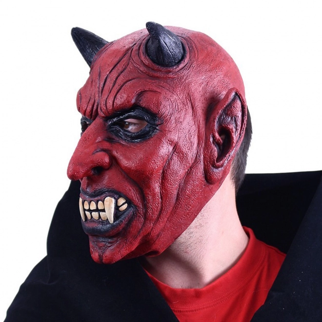 Děsivá čertovská latexová maska