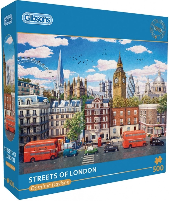 GIBSONS Puzzle Londýnské ulice 500 dílků
