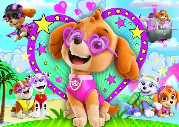 Puzzle třpytivé Tlapková patrola