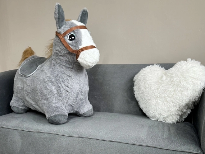 Plyšové hopsadlo koník šedý – Grey