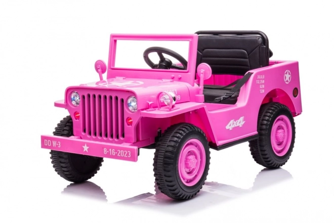 Růžové 4x4 dětské auto na baterii