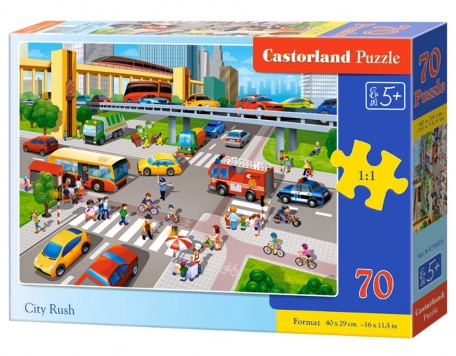 Puzzle Vytížená křižovatka 70 dílků