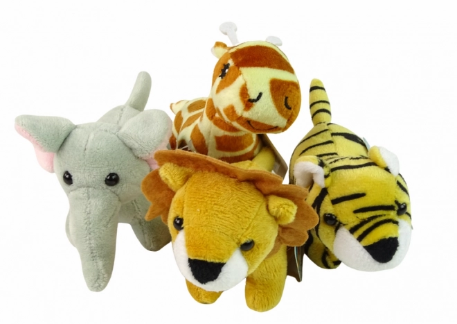 Mini plyšová zvířátka Safari, 4 modely