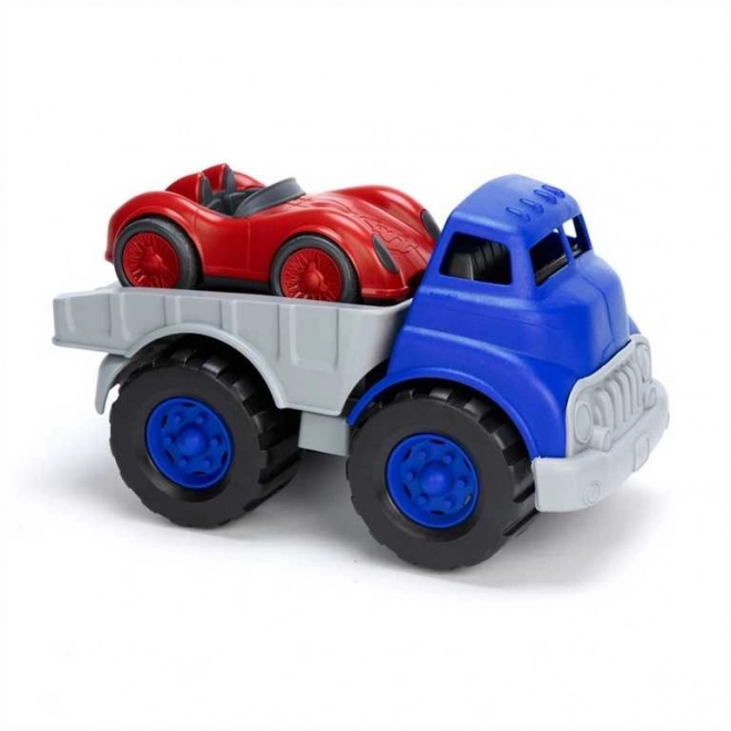 Nákladní auto se závodním autem Green Toys