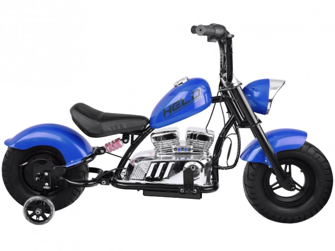 Elektrycký chopper motocykl pro děti – Modrá