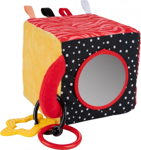 Multisenzorická zábava: šustění, zrcátko a chrastítko