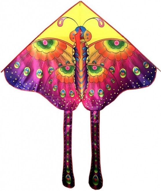 Létající drak motýl nylon 145x80 cm